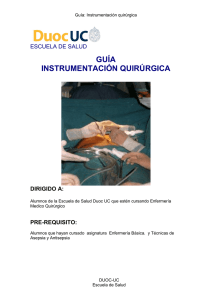 guía instrumentación quirúrgica - Biblioteca