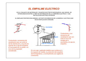 el empalme electrico - DEPARTAMENTO DE ELECTRICIDAD