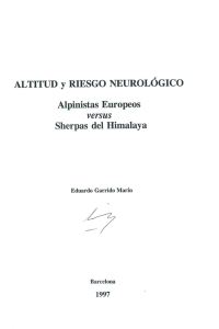 ALTITUD y RIESGO NEUROLÓGICO