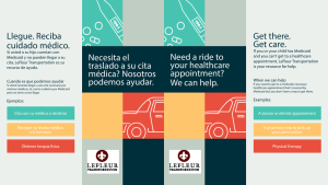 We can help. Necesita el traslado a su cita médica?