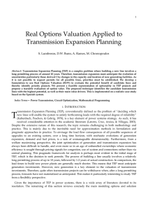 Real Options Valuation Applied to Transmission Expansion
