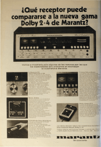 ¿Qué receptor puede compararse a la nueva gama Dolby 2 A de