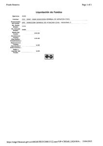 Liquidación de Fondos - Dirección General de Aviación Civil