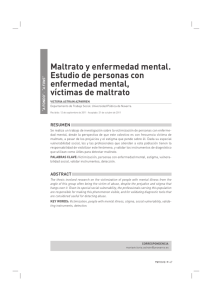 Maltrato y enfermedad mental. Estudio de personas con