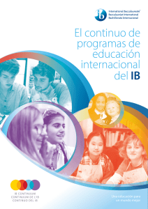 El continuo de programas de educación internacional del IB