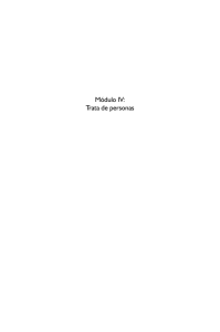 M&oacute;dulo 4: Trata de personas - Organizaci&oacute;n Internacional para las