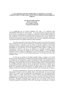 la transformación del territorio a partir de las vías de comunicación y