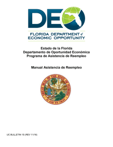 Estado de la Florida Departamento de Oportunidad Económica