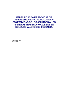 ESPECIFICACIONES TECNICAS DE INFRAESTRUCTURA