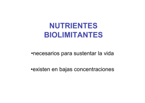 NUTRIENTES BIOLIMITANTES