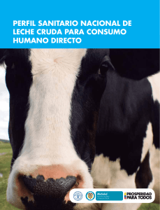 Perfil sanitario nacional de leche cruda Para consumo humano directo