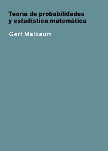 Teoría de Probabilidades y Estadística Matemática