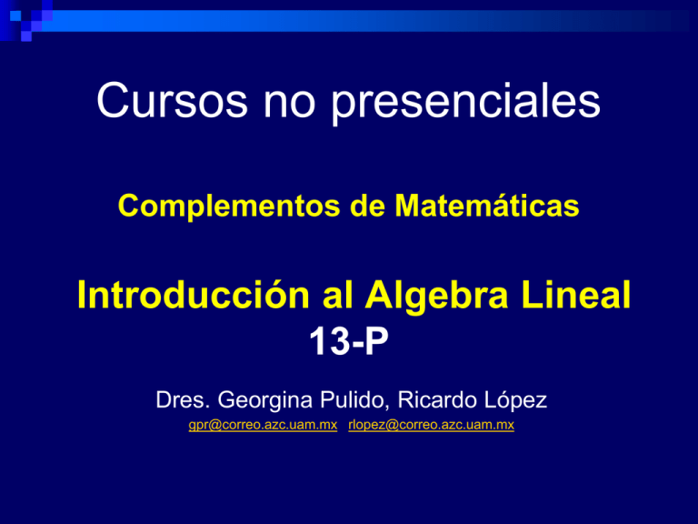 Complementos De Matemáticas - Galoisenlinea