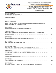 ley del equilibrio ecologico y proteccion al ambiente del estado de