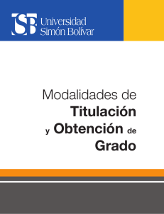 Titulación y Obtención de Grado