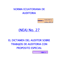 (NEA) No. 27 - Colegio de Contadores Bachilleres y Públicos del