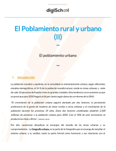 El Poblamiento rural y urbano (II)