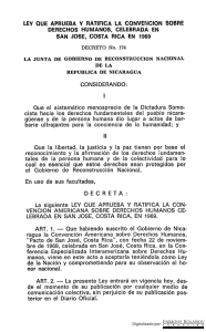 Decreto 174 - Ley que aprueba y ratifica la convención sobre