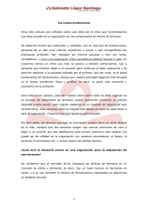 Los tratos preliminares - Gabinete López