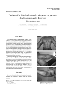 Desinserción distal del músculo tríceps en un paciente de alto