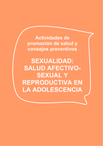 sexualidad: salud afectivo- sexual y reproductiva en la adolescencia