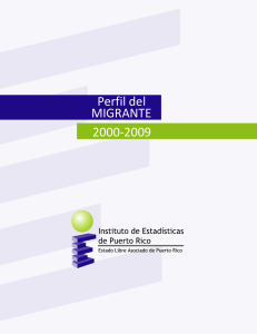 Perfil del Migrante: 2000-2009 - Instituto de Estadísticas de Puerto