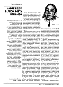 ANDRÉS ELOY BLANCO, POETA RELIGIOSO