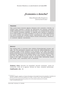 ¿Economía o derecho? - Universidad Autónoma de Colombia