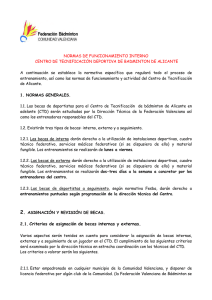 Normativa de Funcionamiento Interno CTD Alicante 16-17