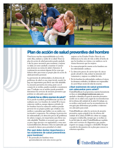 Plan de acción de salud preventiva del hombre