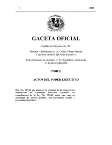 Decreto No. 647-02 que reconoce la Creacion de la Corporacion