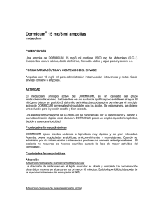 Dormicum 15 mg/3 ml ampollas