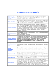 glosario de isd en aragón - Departamento de Estructura e Historia