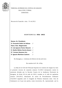 Sentencia núm. 11 de la Sala de lo Civil y Penal del T.S.J.A. de 21/02