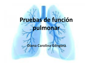 Pruebas de función pulmonar
