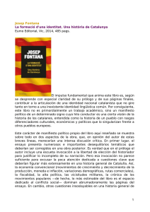 Josep Fontana La formació d`una identitat. Una