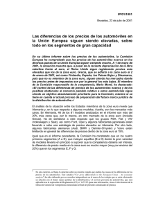 Las diferencias de los precios de los automóviles en la