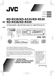 KD-R538/KD-A535/KD-R530 KD-R438/KD-R430