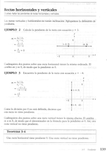 Rectas horizontales y verticales
