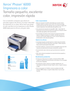Xerox® Phaser® 6000 Impresora a color Tamaño pequeño