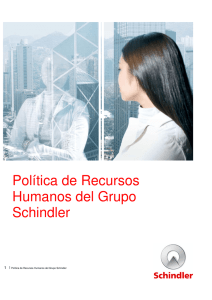 Política de Recursos Humanos del Grupo Schindler