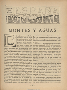 MONTES Y AGUAS - Hemeroteca Digital