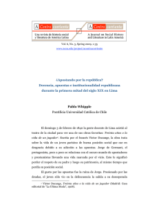 ¿Apostando por la república? Decencia