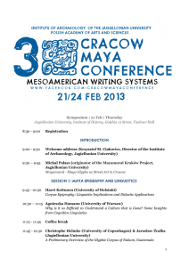Symposium | 21 Feb | Thursday Jagiellonian University, Institute of