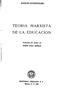 teoria marxista de la educación