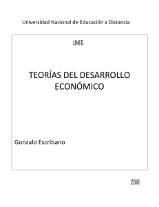 teorías del desarrollo económico - Instituto Universitario del Centro