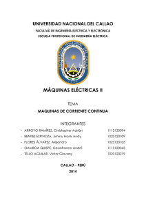 MÁQUINAS ELÉCTRICAS II