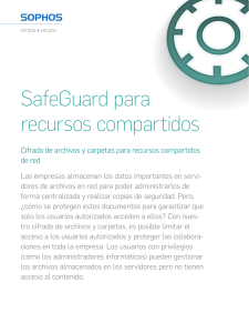 SafeGuard para recursos compartidos