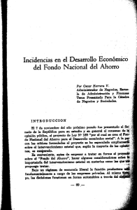 Incidencias en el desarrollo económico del Fondo Nacional del Ahorro