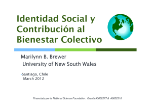 Identidad Social y Contribución al Bienestar Colectivo